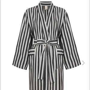 Mizar and alcor black stripe robe